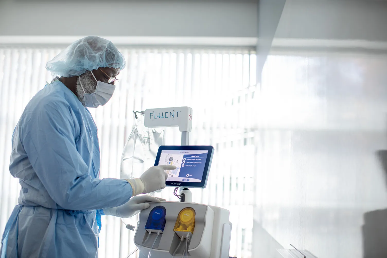 The Fluent® Fluid Management System used for a Hysteroscopic procedure.