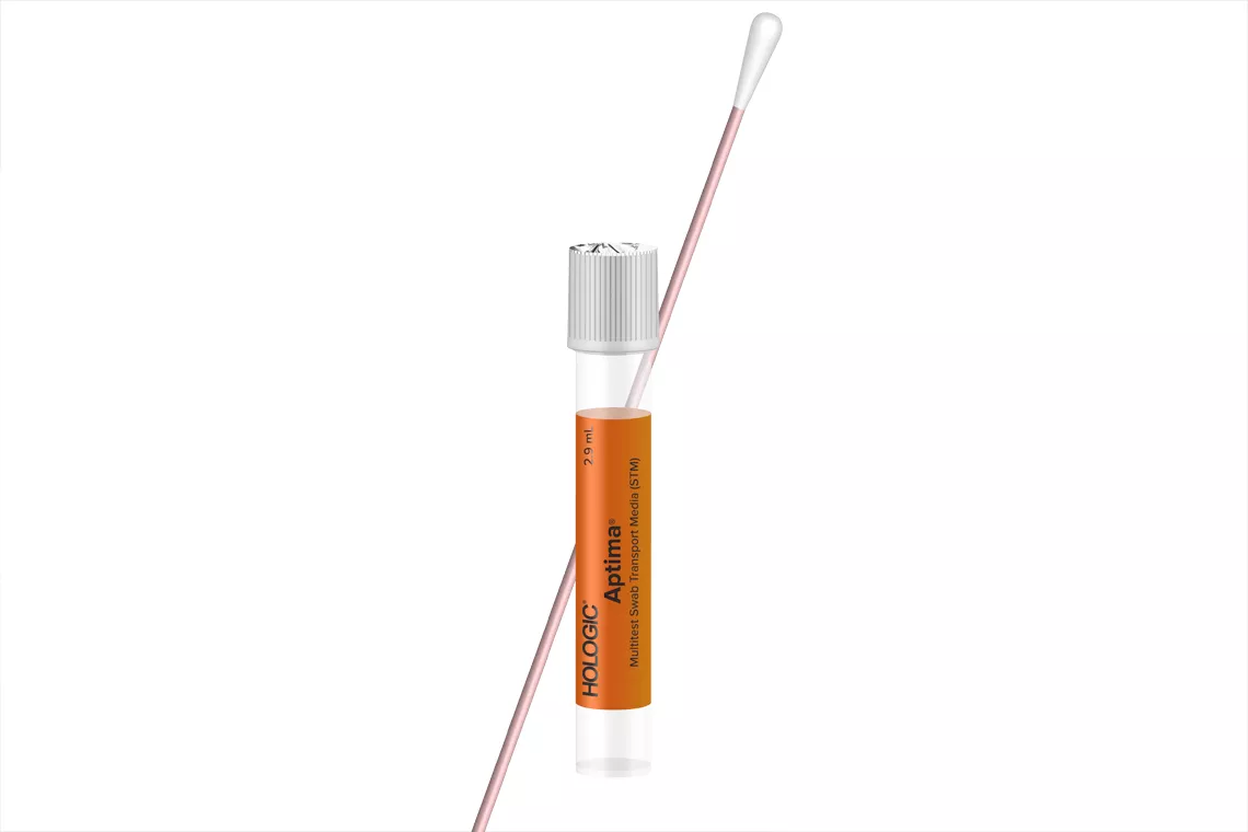 Swab Collection Kit on white background