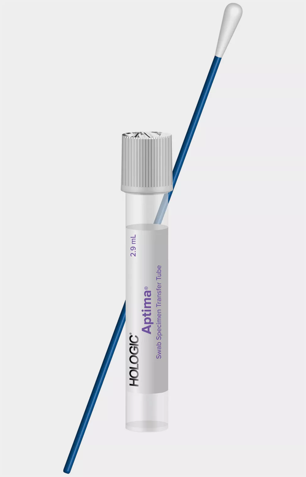 Swab Specimen Collection Kit on white background