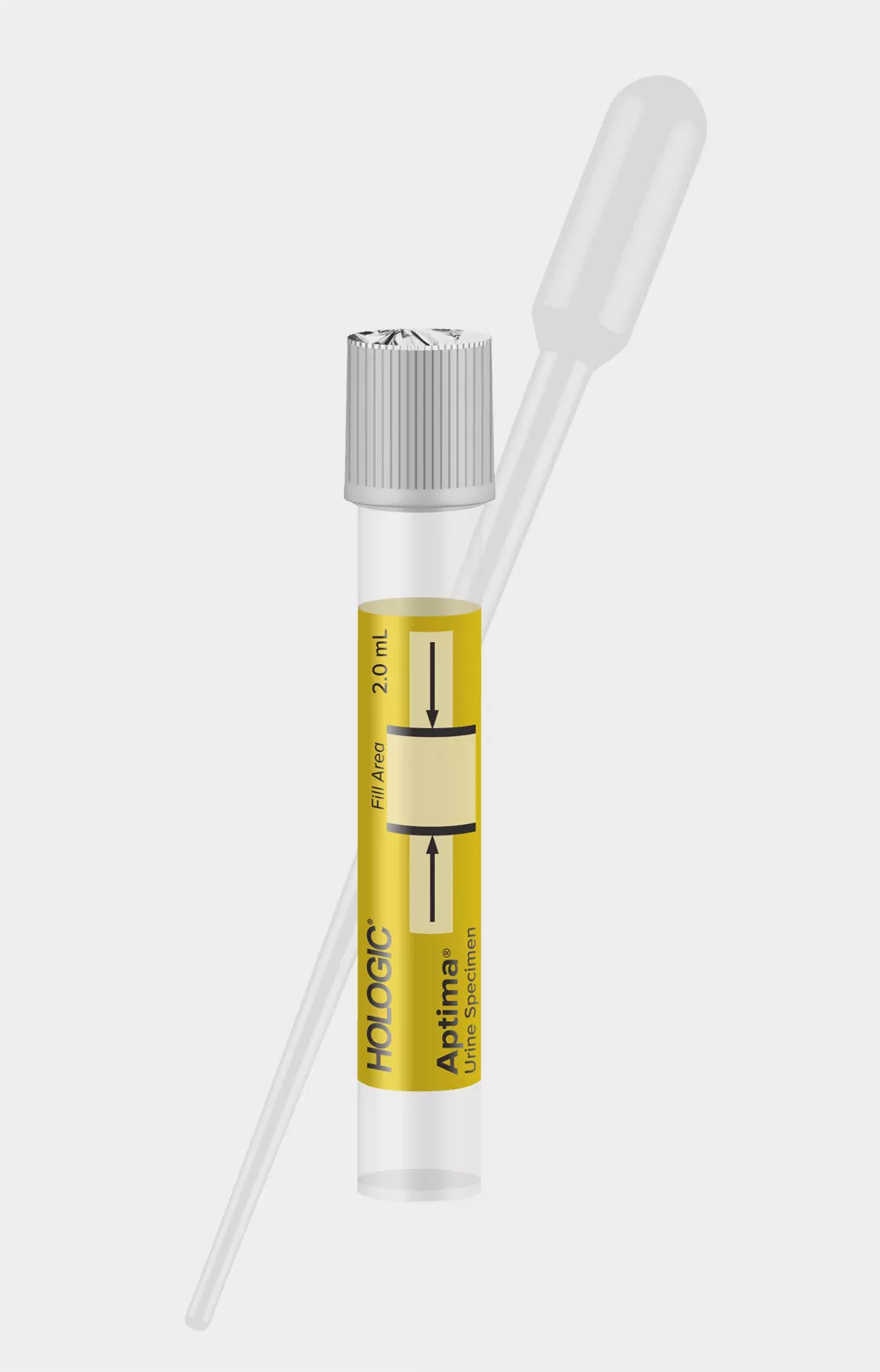 Swab Specimen Collection Kit on white background