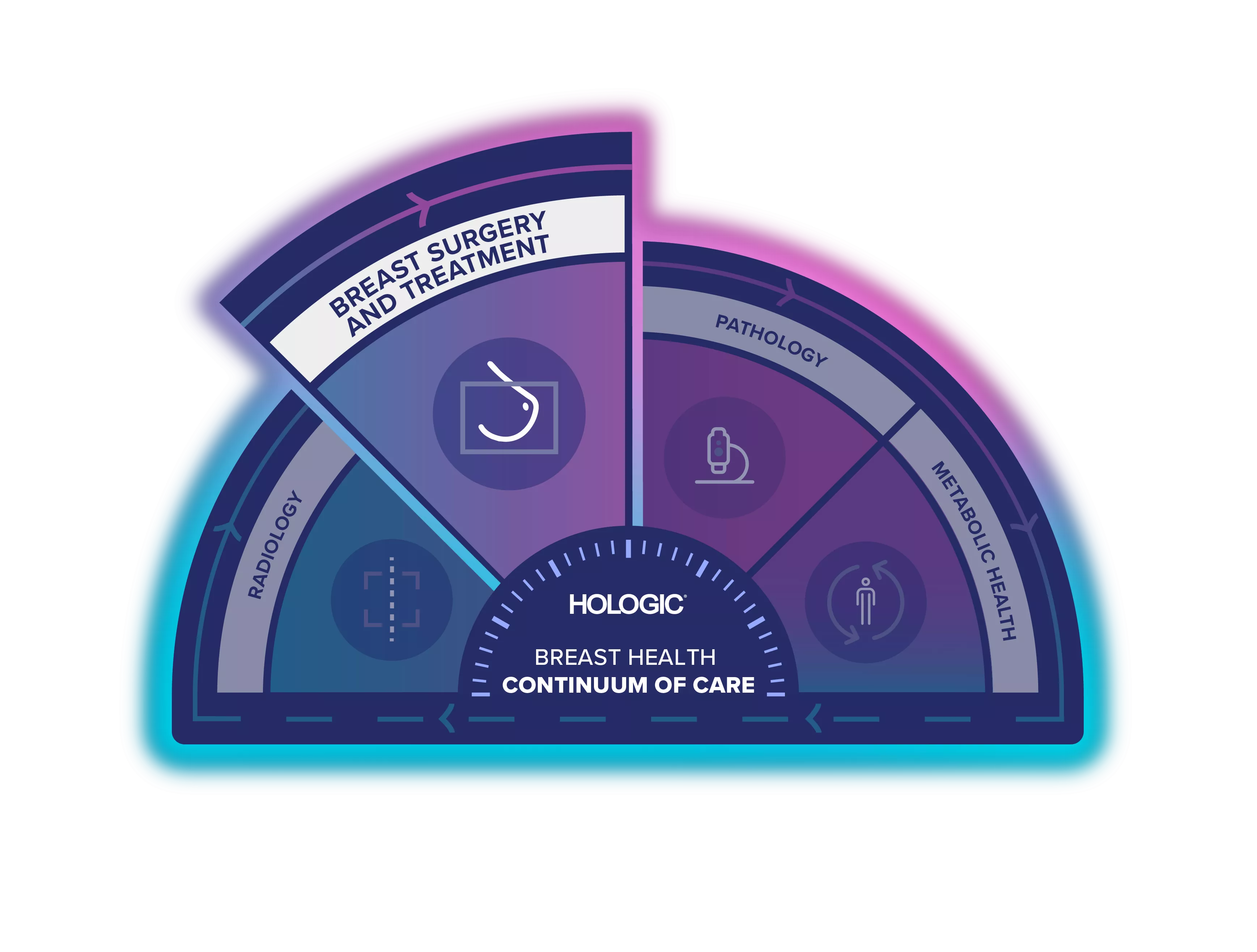 Illustration of Hologic Breast Health Continuum of Care