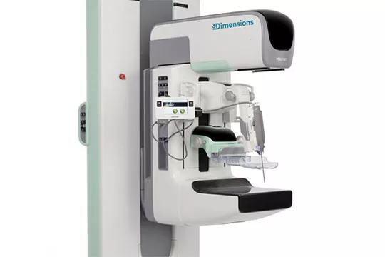Upright Breast Biopsy Guidance System in white background