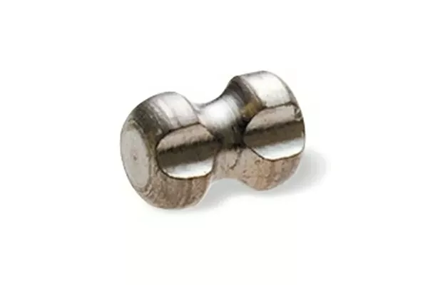 Hourglass biopsy site marker in white background