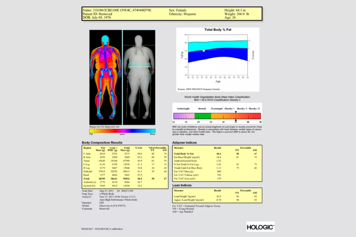 graphic of body measurements
